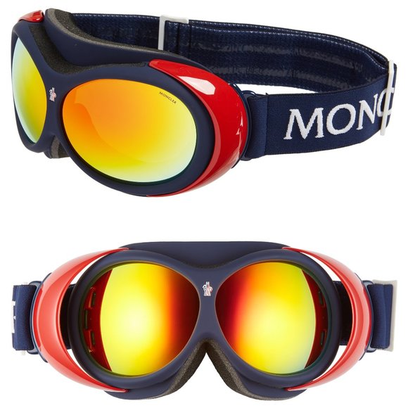 NWT Moncler 89mm Mirrored Snow Goggles - Picture 2 of 9